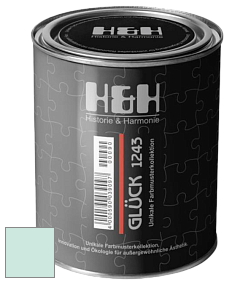 Матовая краска H&H Gluck цвет NCS S 0515-B80G 