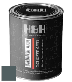 Глубокоматовая краска H&H SCHUPPE цвет NCS S 7010-B30G 
