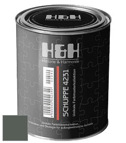 Глубокоматовая краска H&H SCHUPPE цвет RAL 7010 