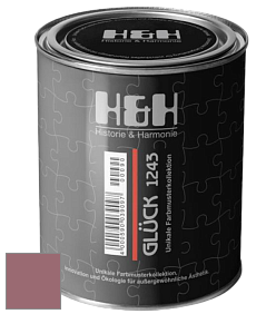 Матовая краска H&H Gluck цвет NCS S 4030-R10B 