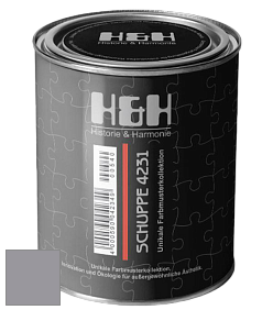 Глубокоматовая краска H&H SCHUPPE цвет NCS S 4005-R50B 