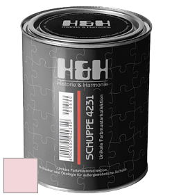 Глубокоматовая краска H&H SCHUPPE цвет NCS S 0515-R10B 