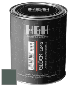 Матовая краска H&H Gluck цвет NCS S 7010-B90G 