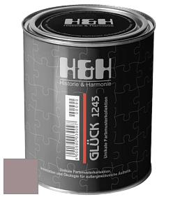Матовая краска H&H Gluck цвет NCS S 4010-R10B 