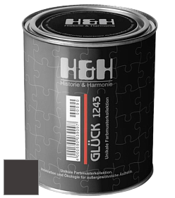 Матовая краска H&H Gluck цвет RAL 8019 