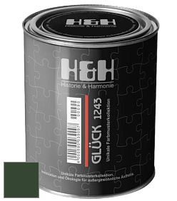 Матовая краска H&H Gluck цвет RAL 6020 