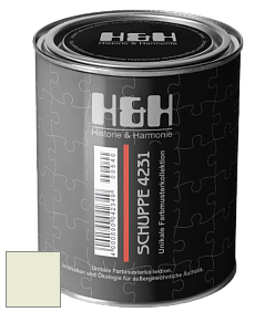 Глубокоматовая краска H&H SCHUPPE цвет NCS S 0510-G50Y 