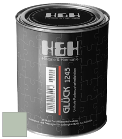 Матовая краска H&H Gluck цвет NCS S 2010-G20Y 