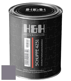Глубокоматовая краска H&H SCHUPPE цвет NCS S 5010-R50B 