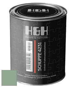 Глубокоматовая краска H&H SCHUPPE цвет NCS S 3020-G10Y 