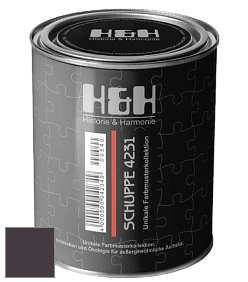 Глубокоматовая краска H&H SCHUPPE цвет NCS S 8505-R20B 
