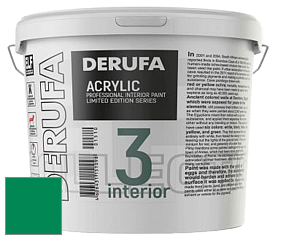 Матовая краска Derufa Интерьер-3 (ТМ) цвет RAL 6024 