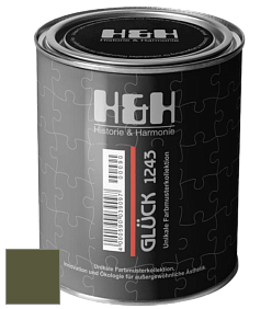 Матовая краска H&H Gluck цвет NCS S 6530-G50Y 