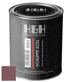Глубокоматовая краска H&H SCHUPPE цвет NCS S 5030-R10B 