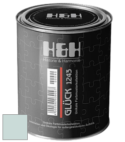 Матовая краска H&H Gluck цвет NCS S 1010-B70G 