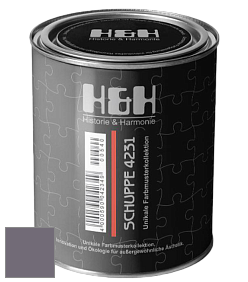 Глубокоматовая краска H&H SCHUPPE цвет NCS S 6010-R50B 