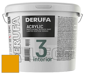 Матовая краска Derufa Интерьер-3 (ТМ) цвет RAL 1007 