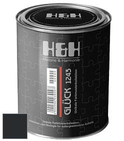 Матовая краска H&H Gluck цвет RAL 9011 