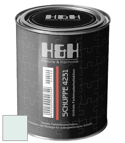 Глубокоматовая краска H&H SCHUPPE цвет NCS S 0507-B80G 