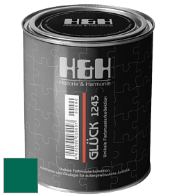 Матовая краска H&H Gluck цвет RAL 6016 