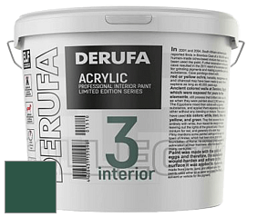 Матовая краска Derufa Интерьер-3 (ТМ) цвет RAL 6028 