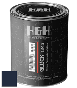 Матовая краска H&H Gluck цвет RAL 5011 