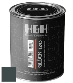 Матовая краска H&H Gluck цвет NCS S 8010-B50G 