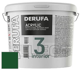 Матовая краска Derufa Интерьер-3 (ТМ) цвет RAL 6035 