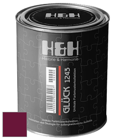 Матовая краска H&H Gluck цвет RAL 4004 