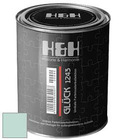 Матовая краска H&H Gluck цвет NCS S 1015-B80G 