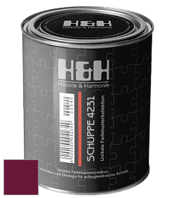 Глубокоматовая краска H&H SCHUPPE цвет RAL 4004 
