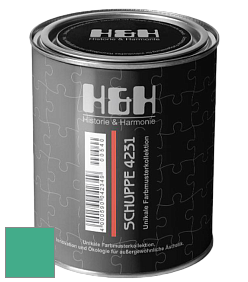Глубокоматовая краска H&H SCHUPPE цвет NCS S 2050-B90G 