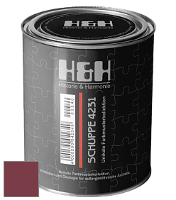 Глубокоматовая краска H&H SCHUPPE цвет NCS S 4050-R10B 