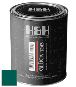 Матовая краска H&H Gluck цвет RAL 6026 