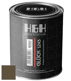 Матовая краска H&H Gluck цвет NCS S 7020-G90Y 