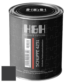 Глубокоматовая краска H&H SCHUPPE цвет NCS S 9000-N 