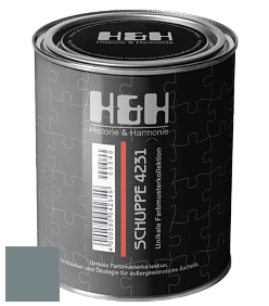 Глубокоматовая краска H&H SCHUPPE цвет NCS S 5010-B30G 