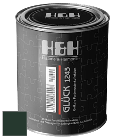 Матовая краска H&H Gluck цвет RAL 6009 