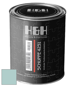 Глубокоматовая краска H&H SCHUPPE цвет NCS S 1515-B50G 