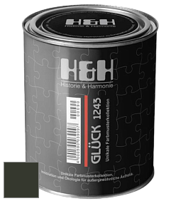 Матовая краска H&H Gluck цвет RAL 6008 