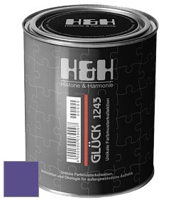Матовая краска H&H Gluck цвет NCS S 3555-R60B 