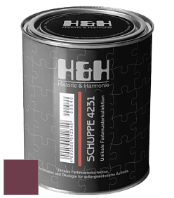 Глубокоматовая краска H&H SCHUPPE цвет NCS S 5040-R20B 