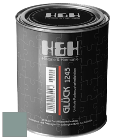 Матовая краска H&H Gluck цвет NCS S 4010-B70G 