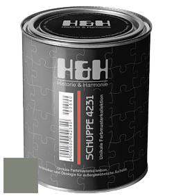 Глубокоматовая краска H&H SCHUPPE цвет RAL 7023 