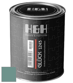Матовая краска H&H Gluck цвет NCS S 4020-B70G 