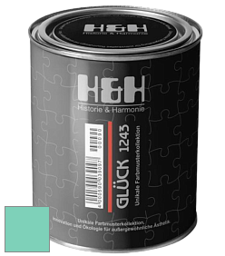 Матовая краска H&H Gluck цвет NCS S 1040-B80G 