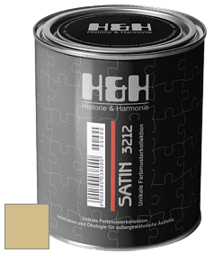 Шелковисто-матовая H&H Satin SM цвет RAL 1001 