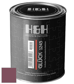 Матовая краска H&H Gluck цвет NCS S 5030-R20B 