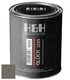 Матовая краска H&H Gluck цвет DRF 9048 