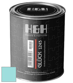 Матовая краска H&H Gluck цвет NCS S 0530-B40G 